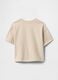 Kids' beige pure cotton T-shirt_1