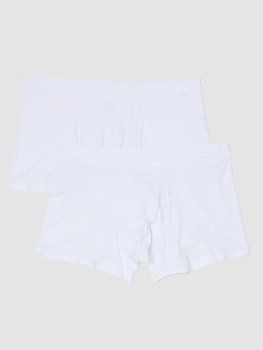 Pack of 2 regular-fit white stretch modal mid-length boxers_4