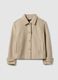 Beige short coat regular fit with buttons_4