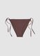 Brown stretch bikini bottoms with shimmering details_4