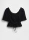 Pure cotton blouse with lace_5