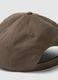 Brown pure cotton baseball cap with adjustable closure_2