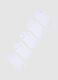 Multipack of white short cotton blend socks with regular fit_0