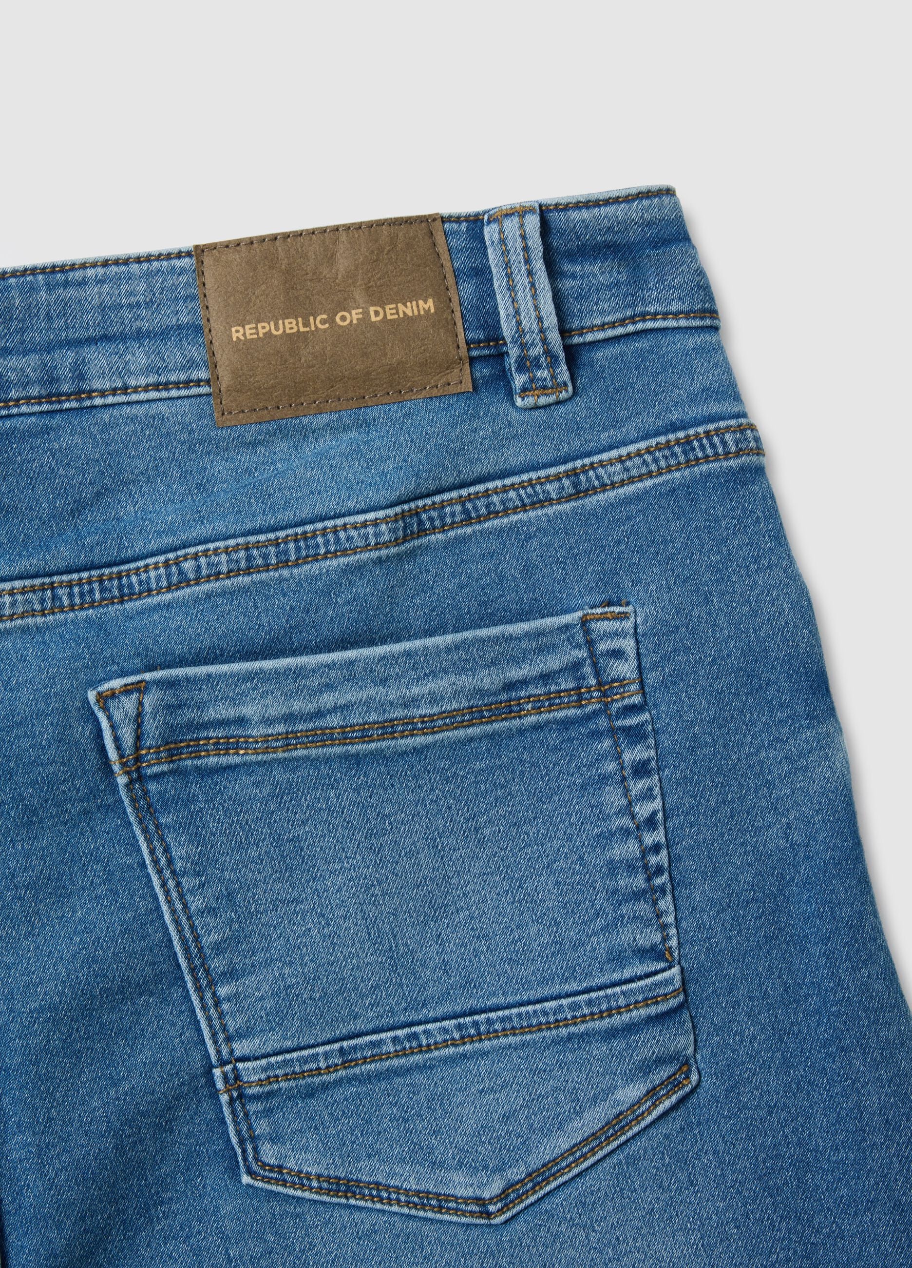Slim Fit Blue Denim Jeans