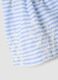 Multicoloured striped pure cotton dress with ruffles for baby girls, wide fit_3