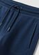 Blue organic cotton comfort-fit joggers for boys_2