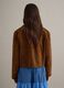 Brown Regular Fit Genuine Leather Blazer_3