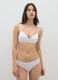 Women's White Stretch Cotton Bra_1