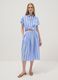 Blue striped pure cotton shirt_1