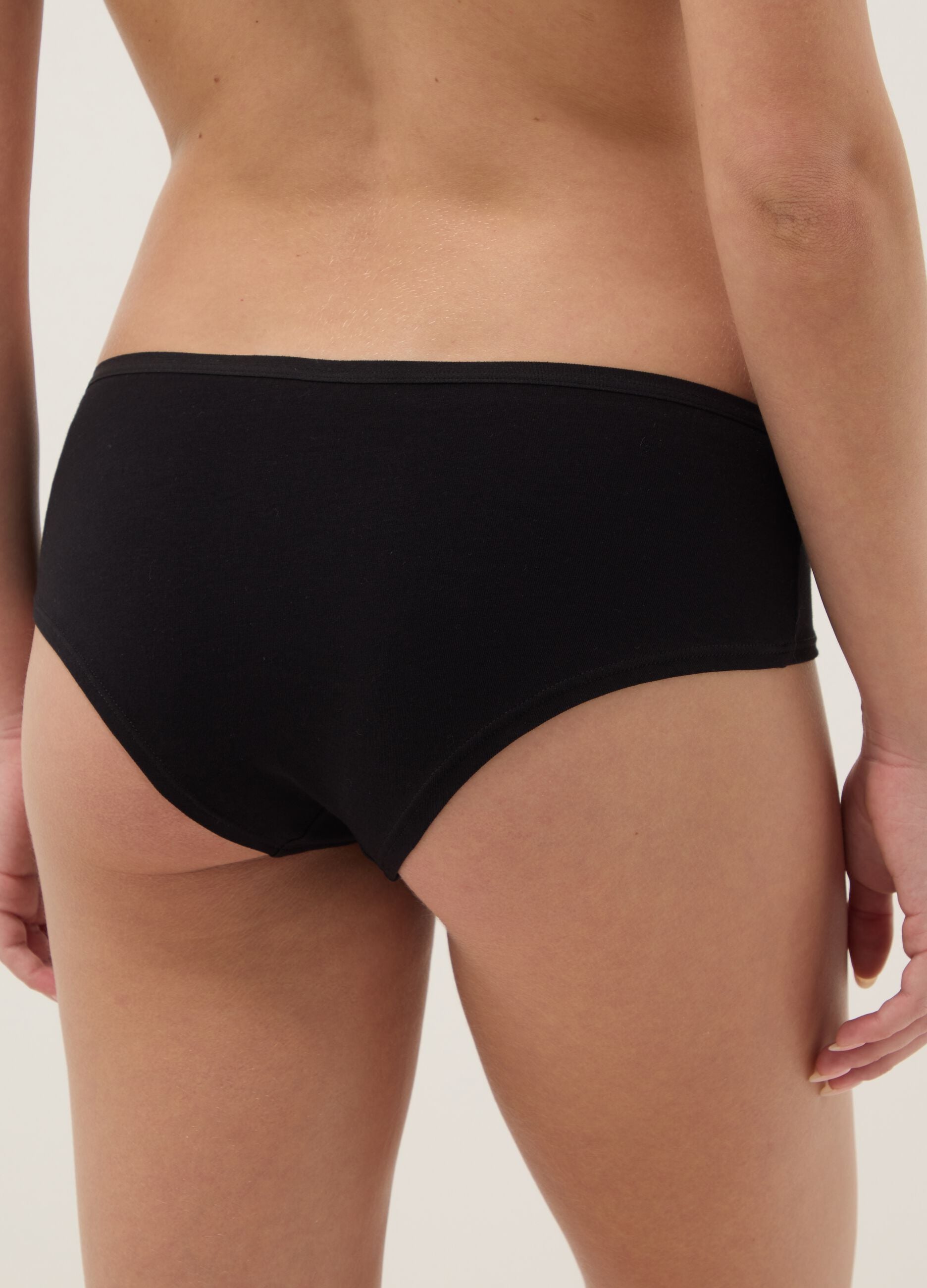 Multipack of stretchy cotton multicolour briefs in regular fit