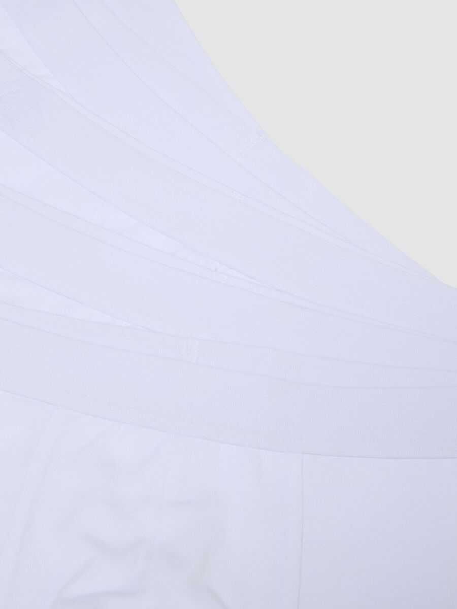 Five-pack of white organic stretch cotton boxer shorts_5
