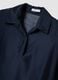 Blue long-sleeve viscose-blend blouse, regular fit_5