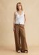 White organic cotton knitted gilet_1