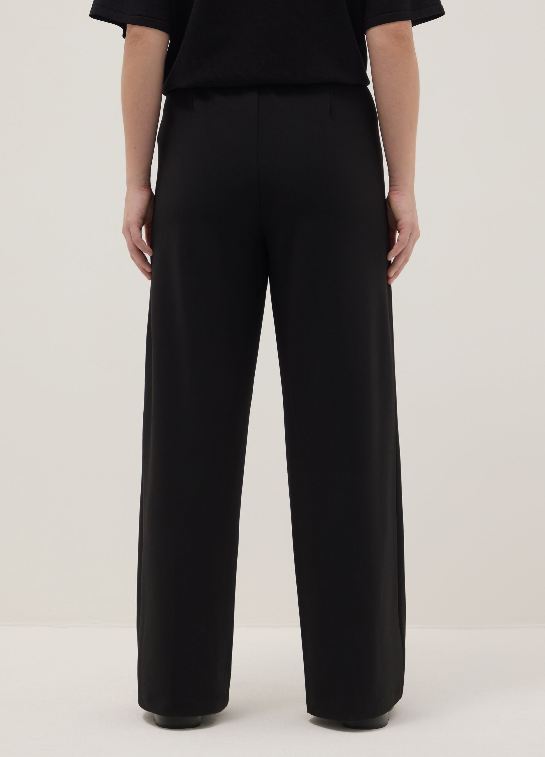 Black Straight Fit Treggings