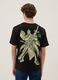 Black One Piece print T-shirt in pure cotton, relaxed fit_2