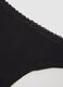 Black Stretch Cotton Brazilian Briefs Regular Fit_5