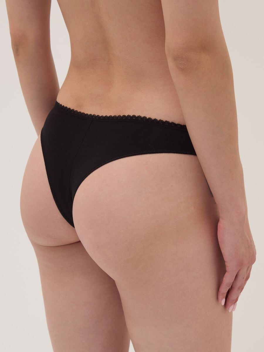 3-pack of black Brazilian briefs in stretch organic cotton_2