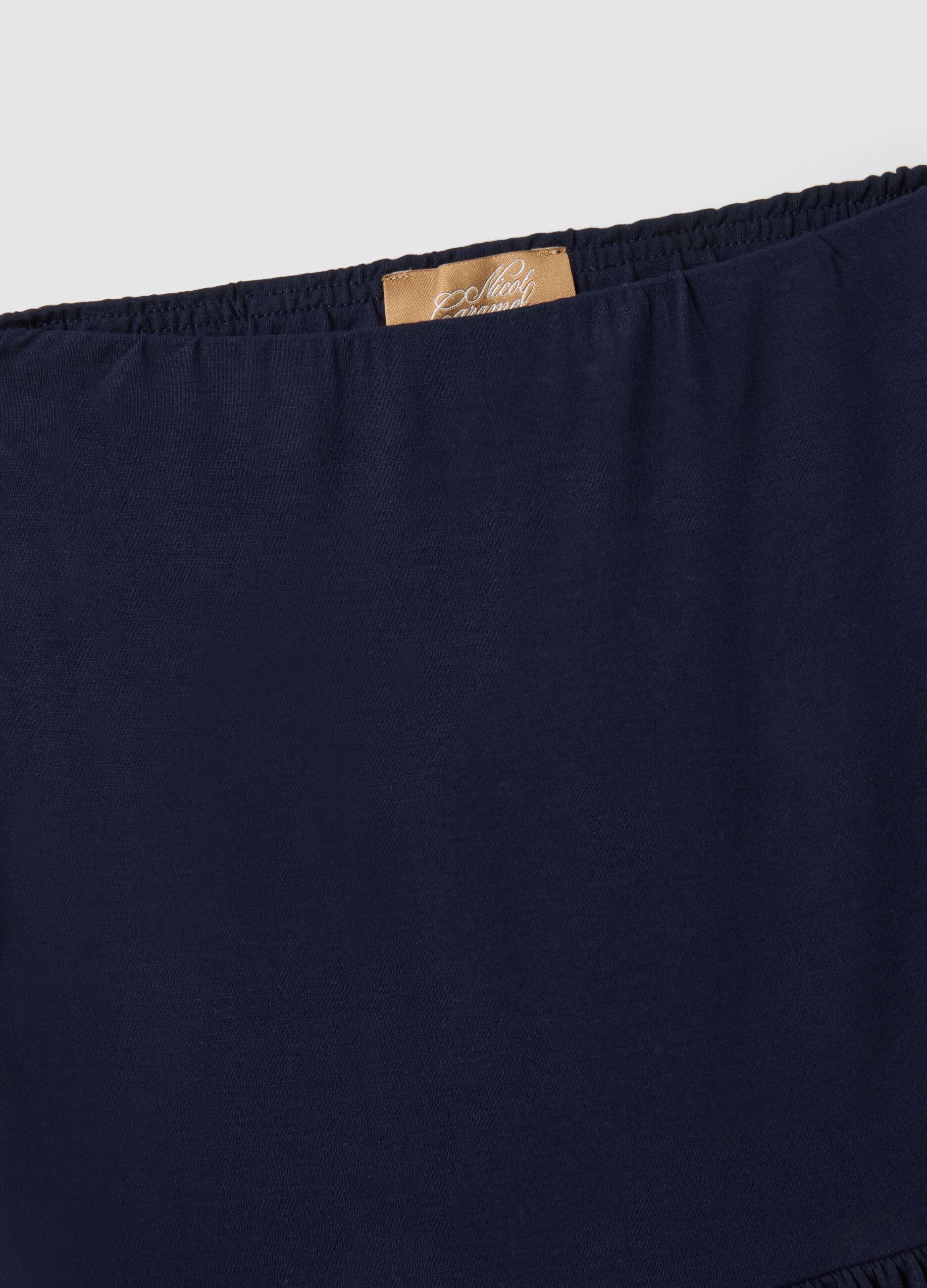 Blue maternity skirt in stretch viscose