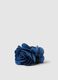 Blue Hair Clip with Ornamental Flower_0