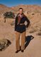Straight Brown Stretch Cotton Chino Trousers_0