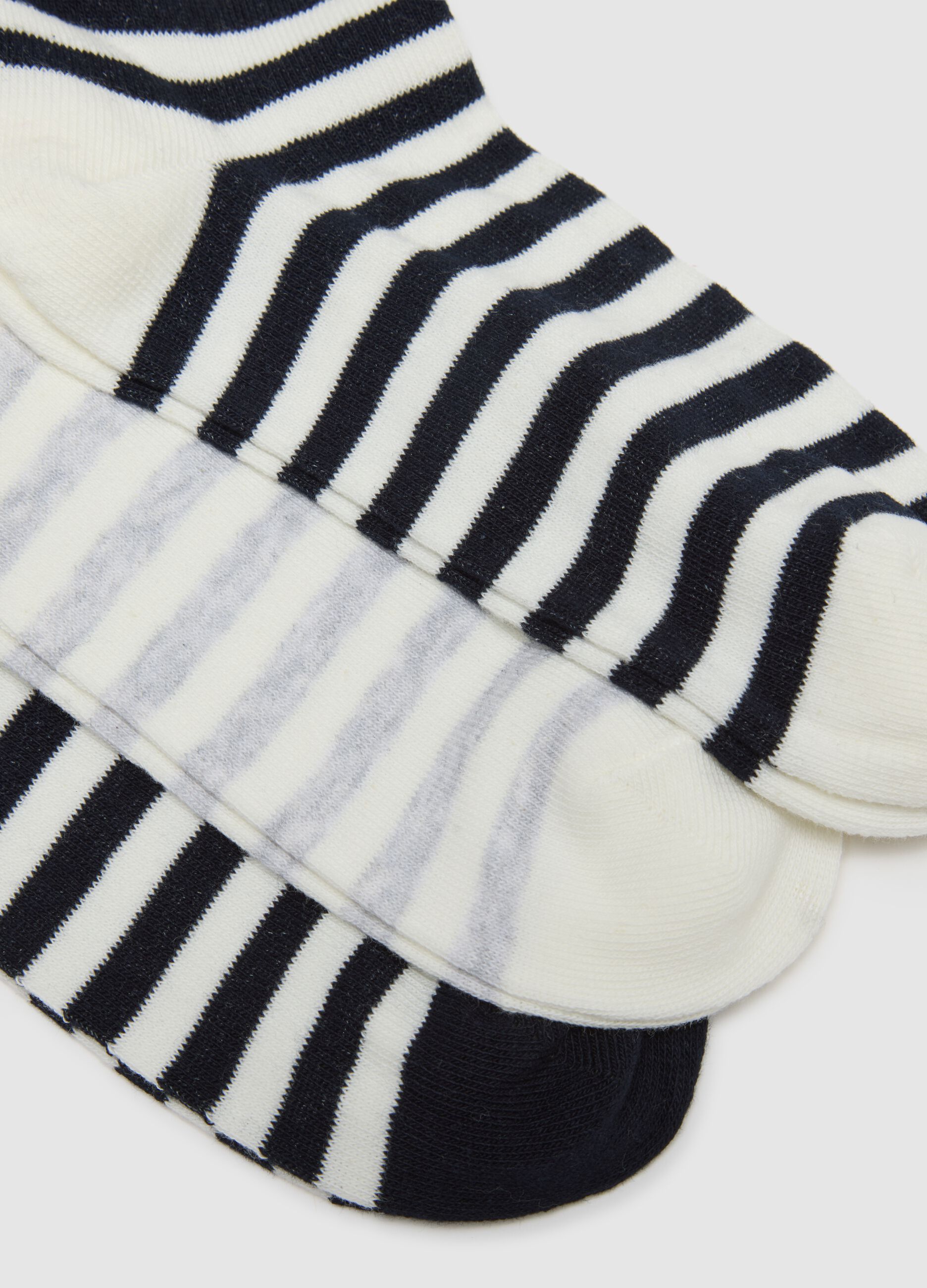 Multicolour stretch cotton blend socks multipack