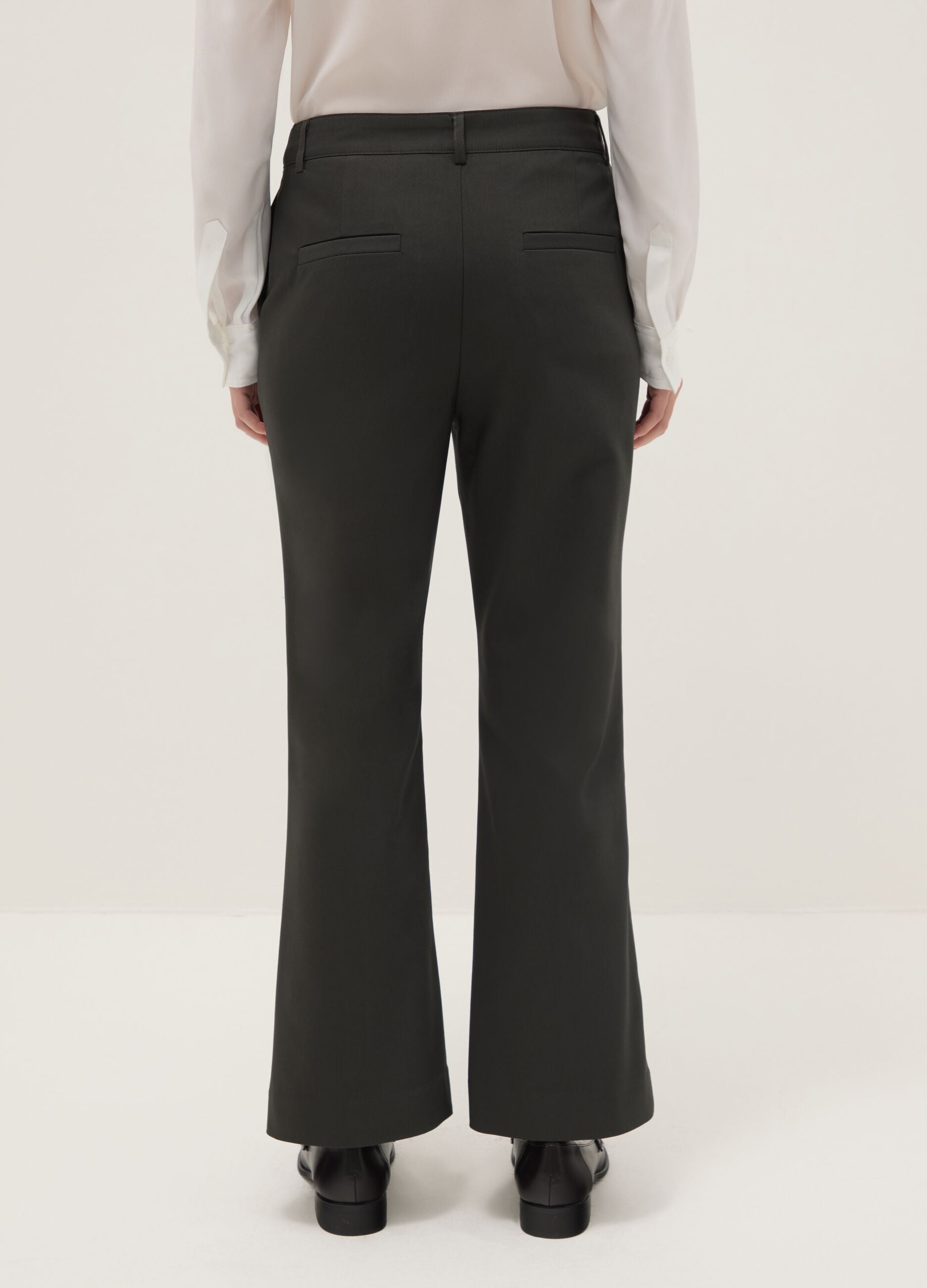 Stretch Grey Trousers Regular Fit