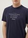 Blue pure cotton regular-fit T-shirt with front print_2