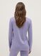 Purple pure viscose pyjamas with V-neck and prints, regular fit_2