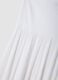 Long white pure cotton skirt with elasticated waist and sheer detailing_5