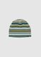 Striped multicolour stretch cotton hat for children_0