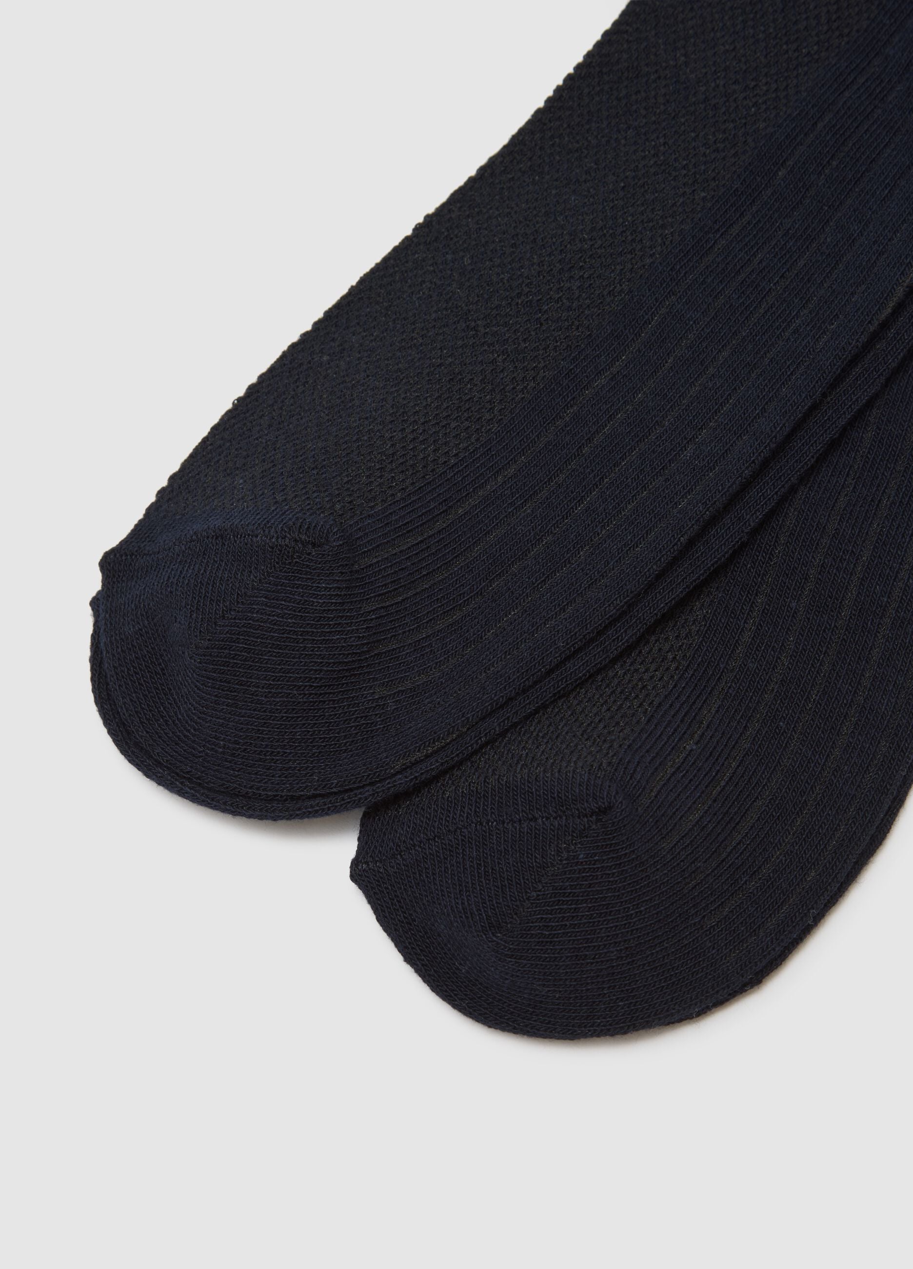 Triple pack of blue ankle sports socks in a cotton blend regular fit