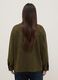Green regular fit jacket with collar and buttons_2
