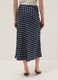 Long pure cotton skirt with multicoloured polka dots, regular fit_2
