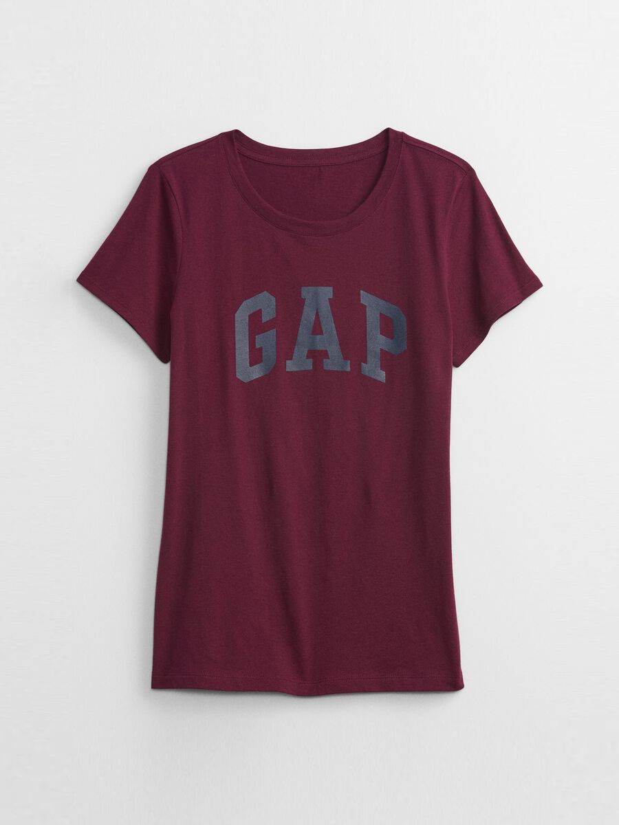 T-shirt girocollo in cotone con logo GAP_2