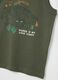 Children's Green Regular Fit Cotton Vest_2