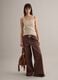 Beige stretch cotton regular-fit tank top_1