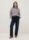 Multicolour striped pure viscose shirt regular fit_0