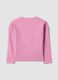 Pink stretch cotton T-shirt with Lilo & Stitch print for girls_1