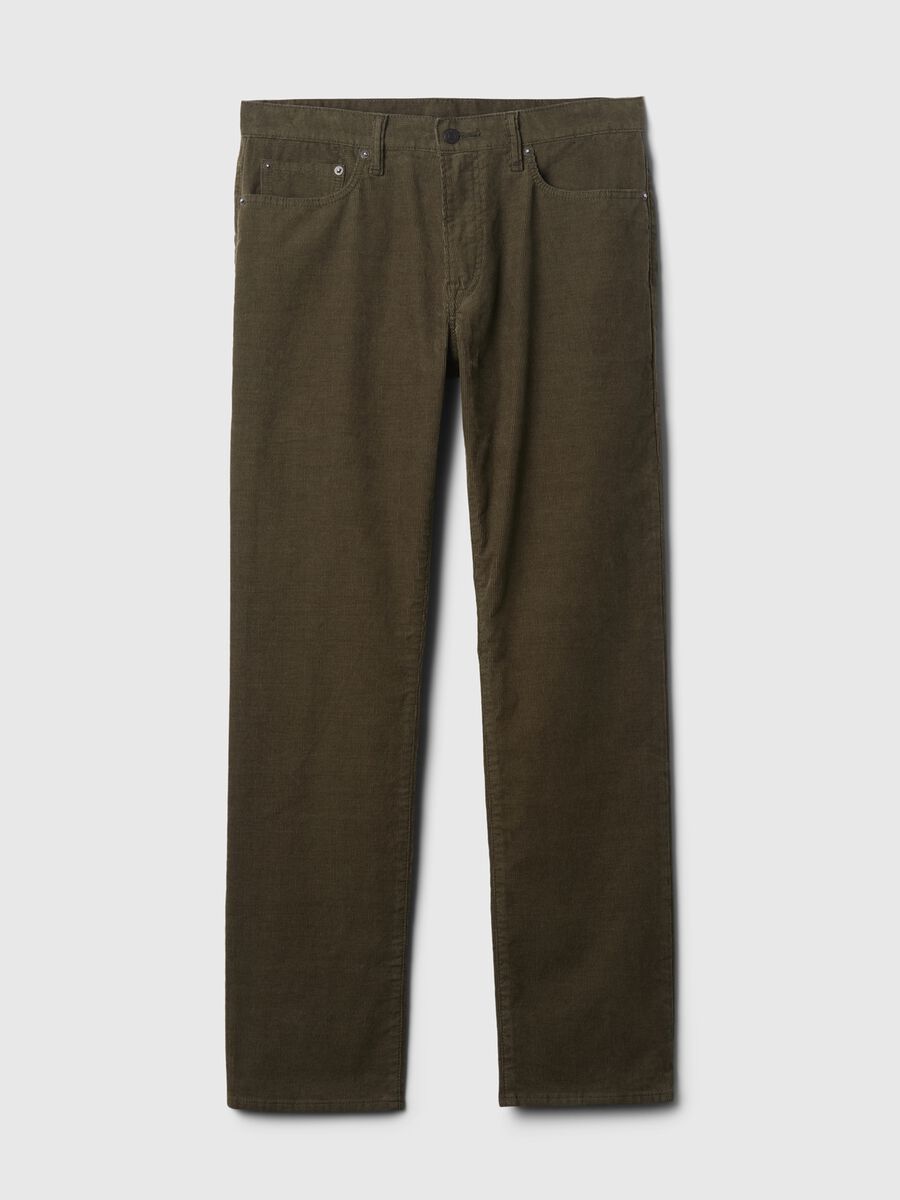 Straight-fit trousers in stretch corduroy_4