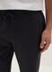 Black Regular Fit Cotton Blend Joggers_3
