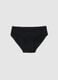 Girl's black cotton stretch regular fit panties_0