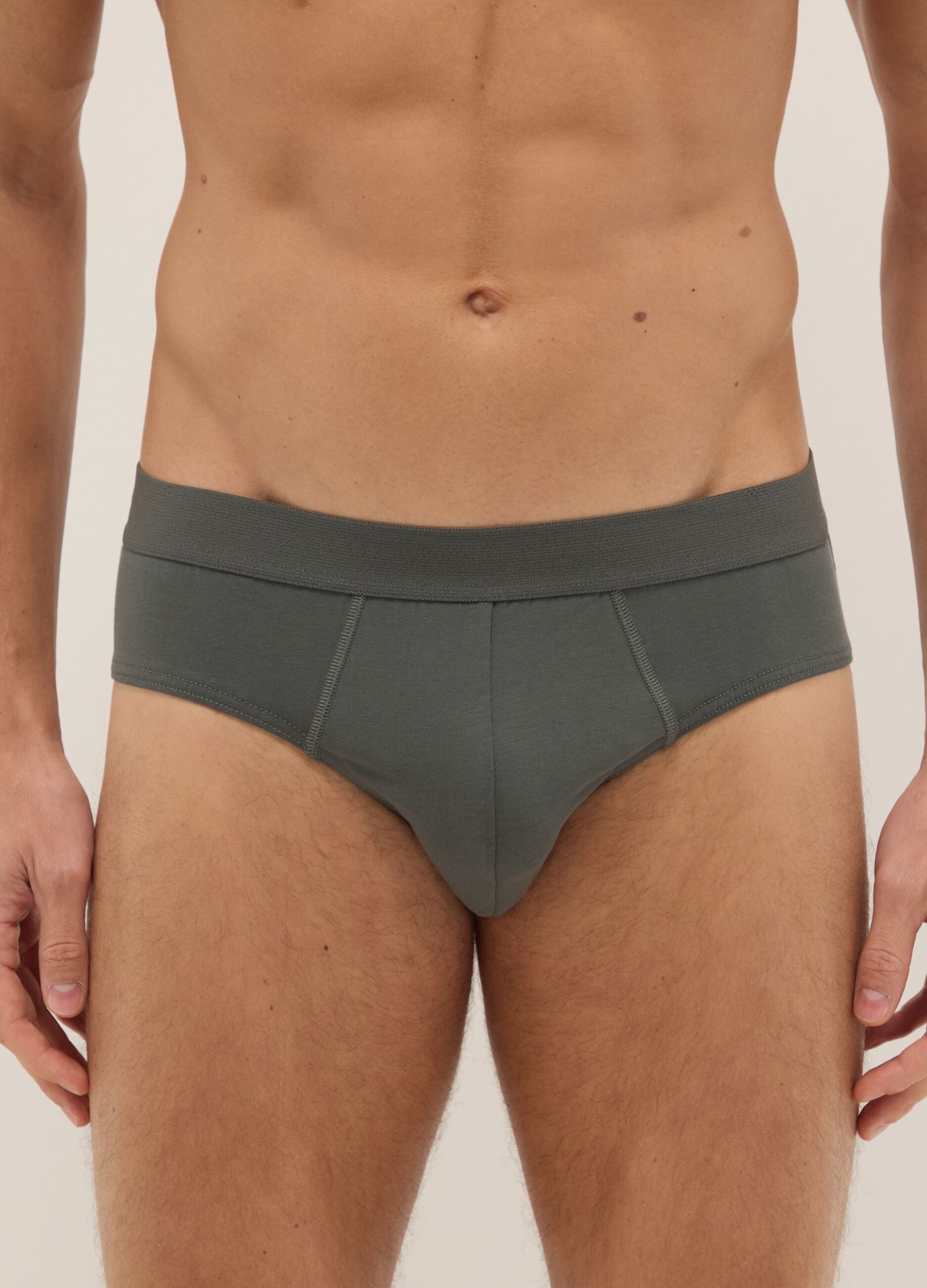 Multipack of regular fit multicolour stretch cotton briefs