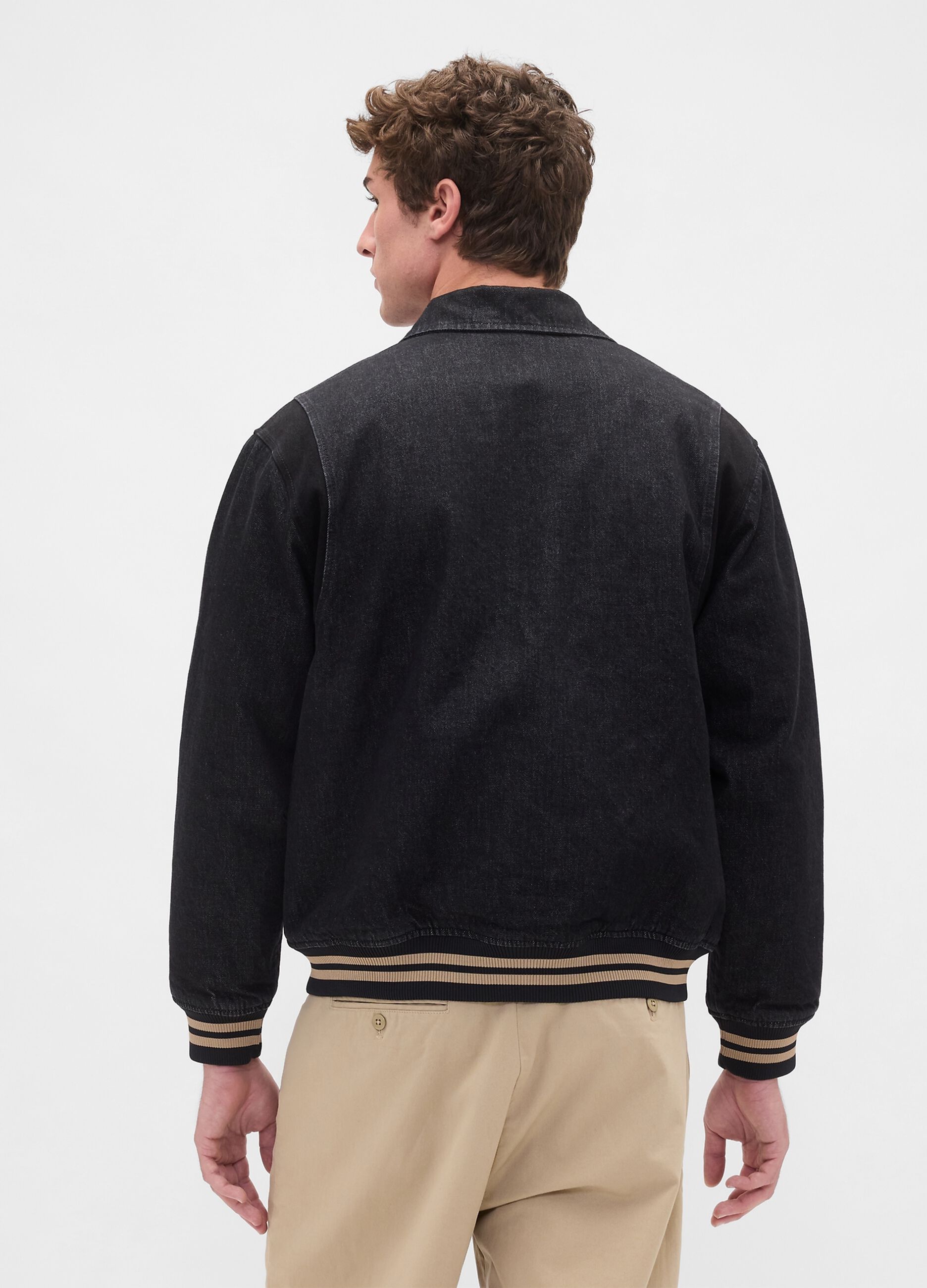 Men's Black Cotton Jacket