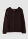 Multicolour pure cotton crew-neck cardigan, regular fit_0