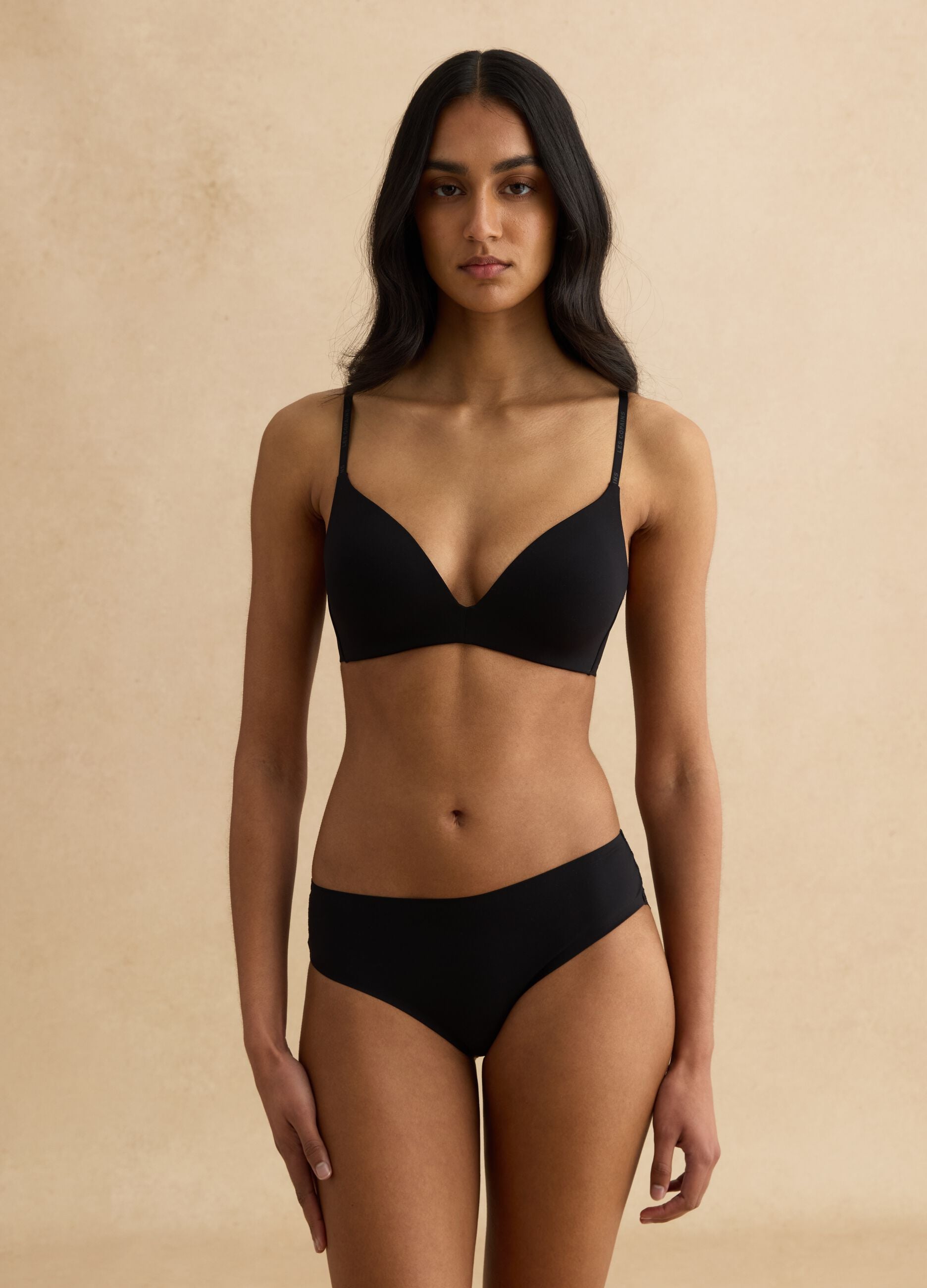 Full Coverage Black Bra