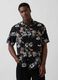 Floral linen and cotton-blend shirt_0