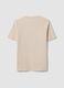 Beige organic cotton jersey T-shirt, regular fit_1