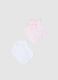 Twin Pack of Elasticated White Cotton Baby Short Socks_0