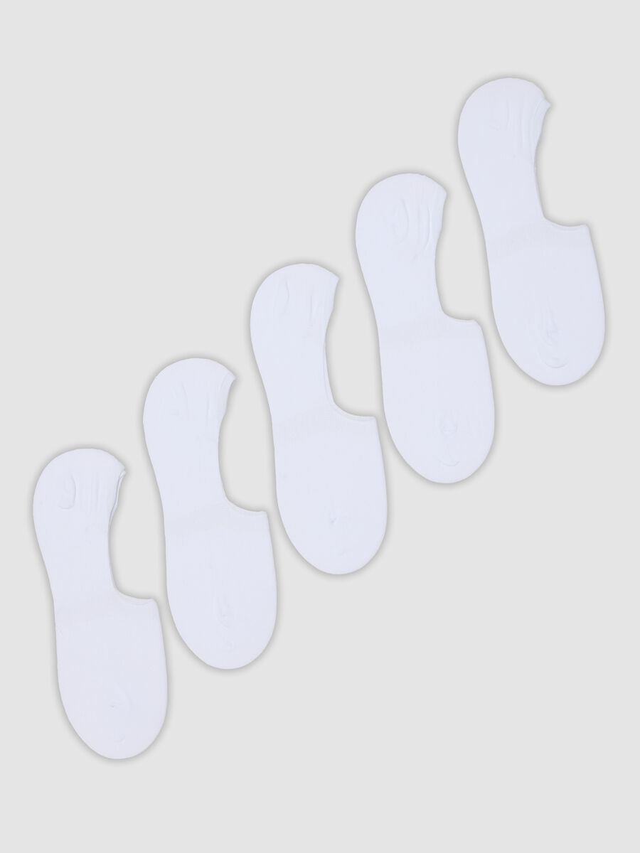 5-pack of white stretch organic cotton socks_0