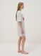 Grey stretch cotton nightshirt regular fit with strawberries_2